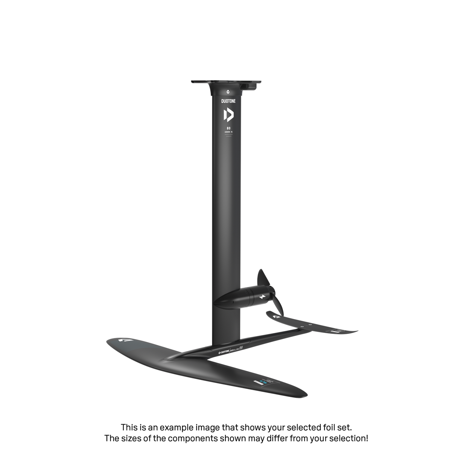 eMast AL Cruise Set 80 Fuselage Aero AL 3BS 66 Front Wing Aero Free SLS 1750 Back Wing Aero Stabilizer C 250 Adapter Fuselage - Duotone Onesize